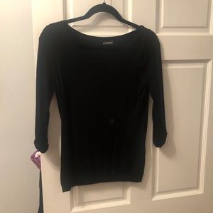Express Black Crew Neck Sweater